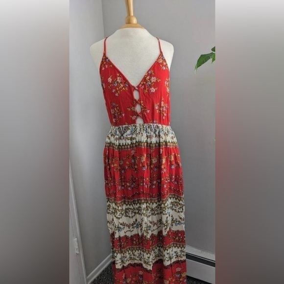 Patrons of Peace Dresses & Skirts - PATRONS OF PEACE Womens Maxi Dress Size S Flowy Beachy Boho Made in India